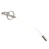 FELIX Flexi Tube Silicone Steel Cum Thru Penis Plug - - Penis Plugs